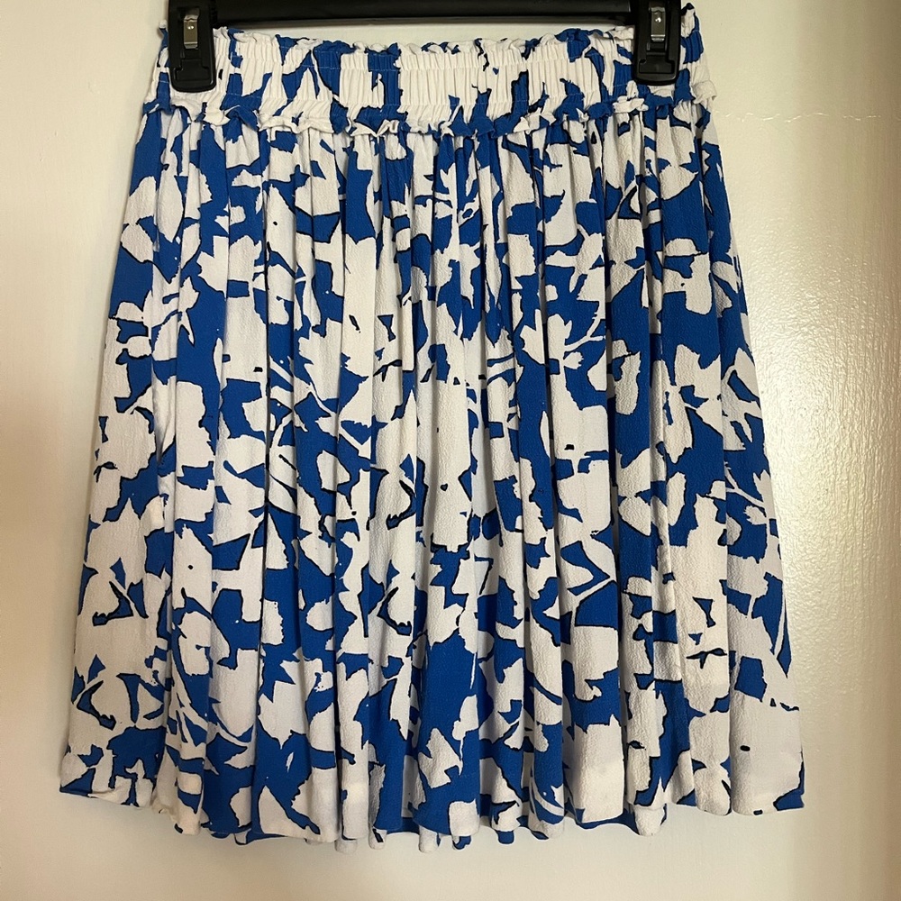 Kate Spade Blue Flower Skirt Size 4